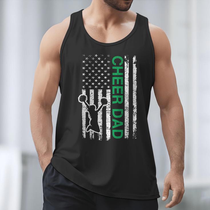 Cheer Dad Flag Green Cheerleading Men Tank Top