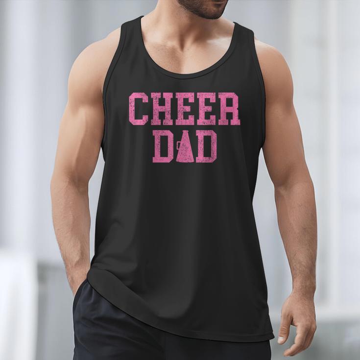 Cheer Dad Vintage Retro Cheerleading Pink Men Tank Top