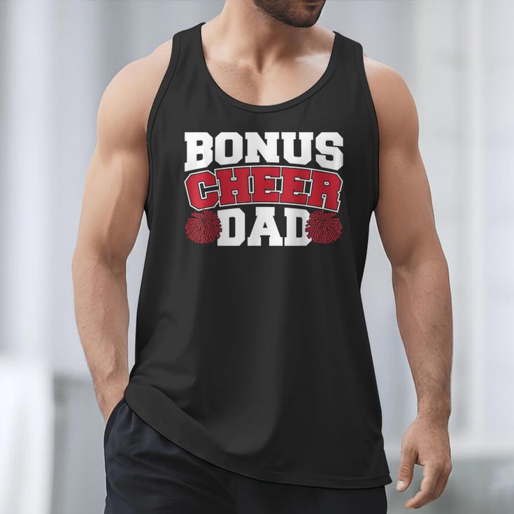 Cheer Stepdad Bonus Cheer Dad Red Men Tank Top