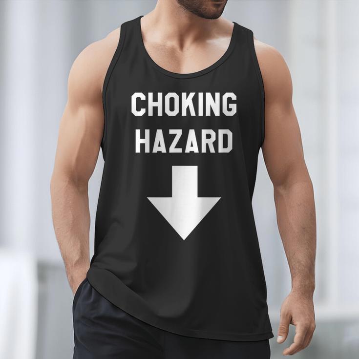 Choking Hazard Adult Dad Joke Men Tank Top