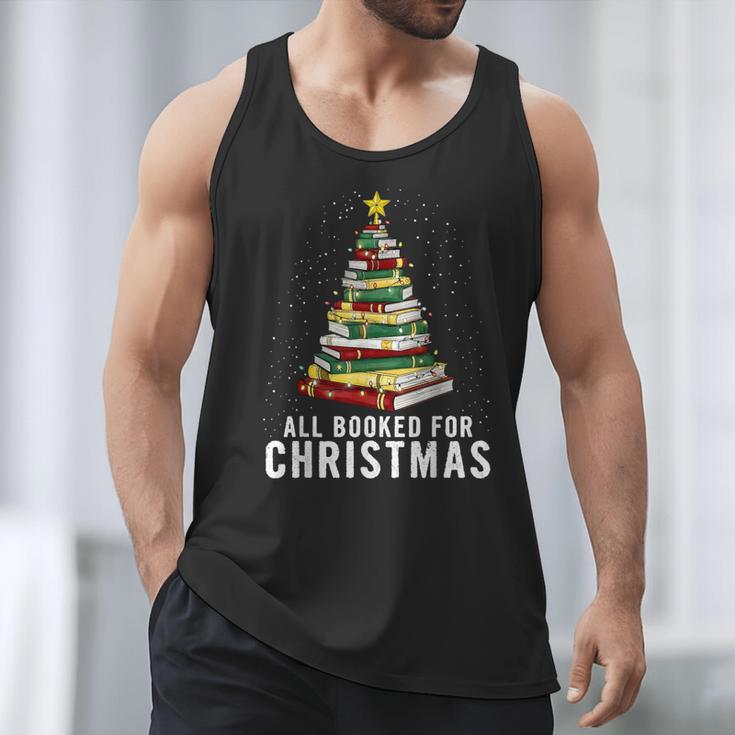 Christmas Book Tree All Booked For Xmas Men Tank Top Christmas Book Tree All Booked For Xmas Men Tank Top