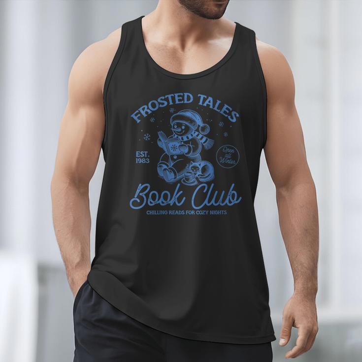 Christmas Snowman Frosted Tales Book Club Men Tank Top Christmas Snowman Frosted Tales Book Club Men Tank Top