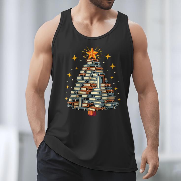 Christmas Tree Books Men Tank Top