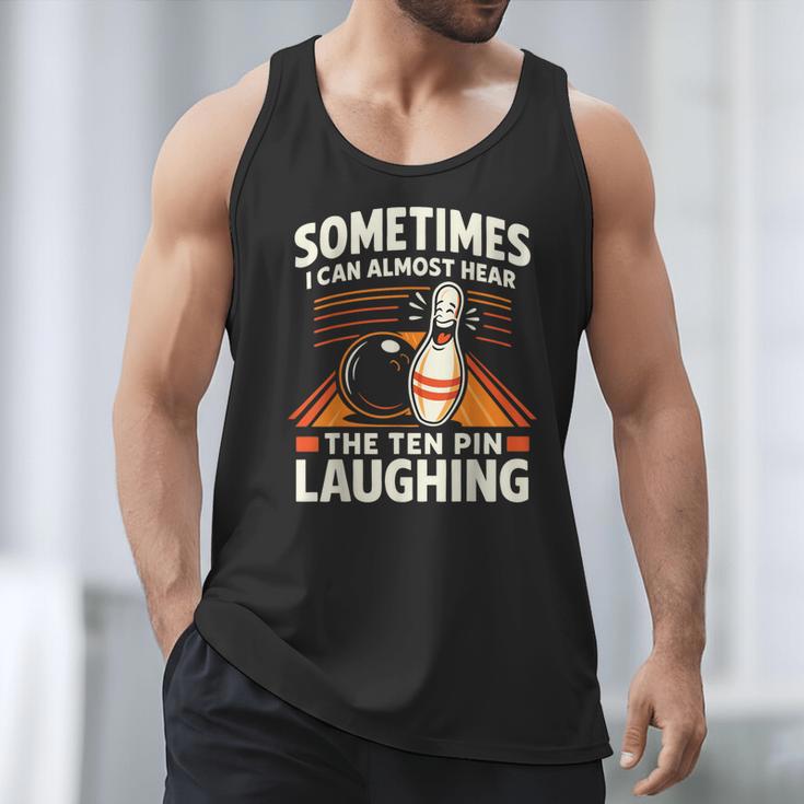 Cool Bowling Men Dad Bowler Fun Crazy Best Bowling Men Tank Top