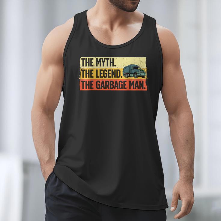 Cool Garbage Man Art For Men Dad Father Garbage Dump Truck Men Tank Top Cool Garbage Man Art For Men Dad Father Garbage Dump Truck Men Tank Top