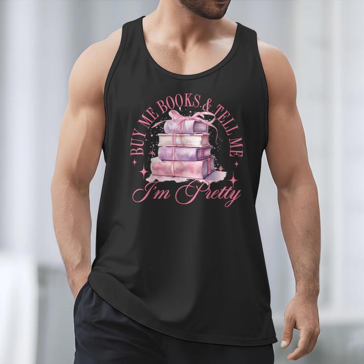 Coquette Aesthetic Bow Buy Me Books & Tell Me I'm Pretty Men Tank Top