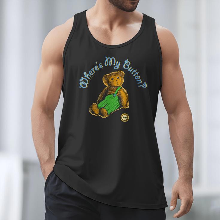 Corduroy Where's My Button Teddy Bear Retro Children's Book Men Tank Top