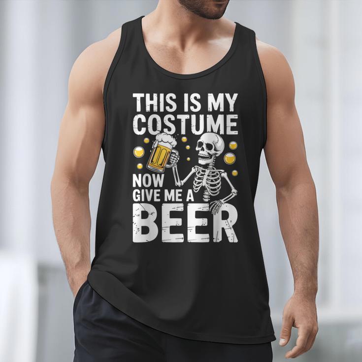 This Is My Costume Give Me A Beer Shirt Men Dad Halloween Men Tank Top