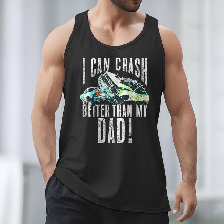 I Can Crash Better Than My Dad Graphic Demo Derby Shirt Men Tank Top