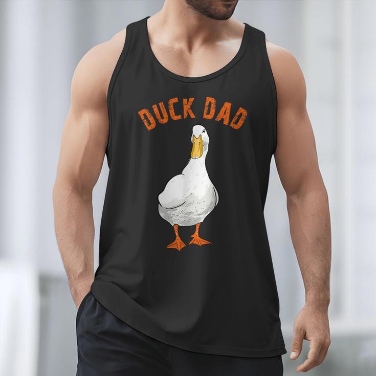 Cute Duck Dad Lover Illustration Duck Owner Men Tank Top