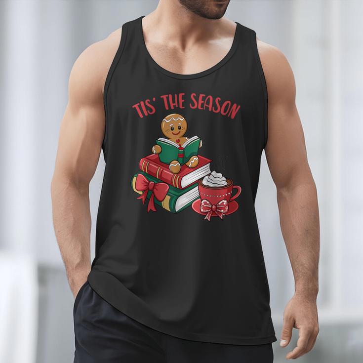 Cute Gingerbread Man Reading Book Nerd Christmas Bookish Men Tank Top Cute Gingerbread Man Reading Book Nerd Christmas Bookish Men Tank Top