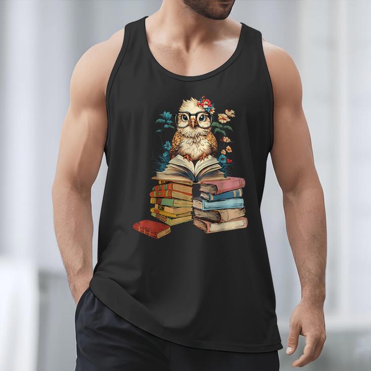 Cute Reading Chicken With Glasses Books Bookworm Reader Book Men Tank Top Cute Reading Chicken With Glasses Books Bookworm Reader Book Men Tank Top