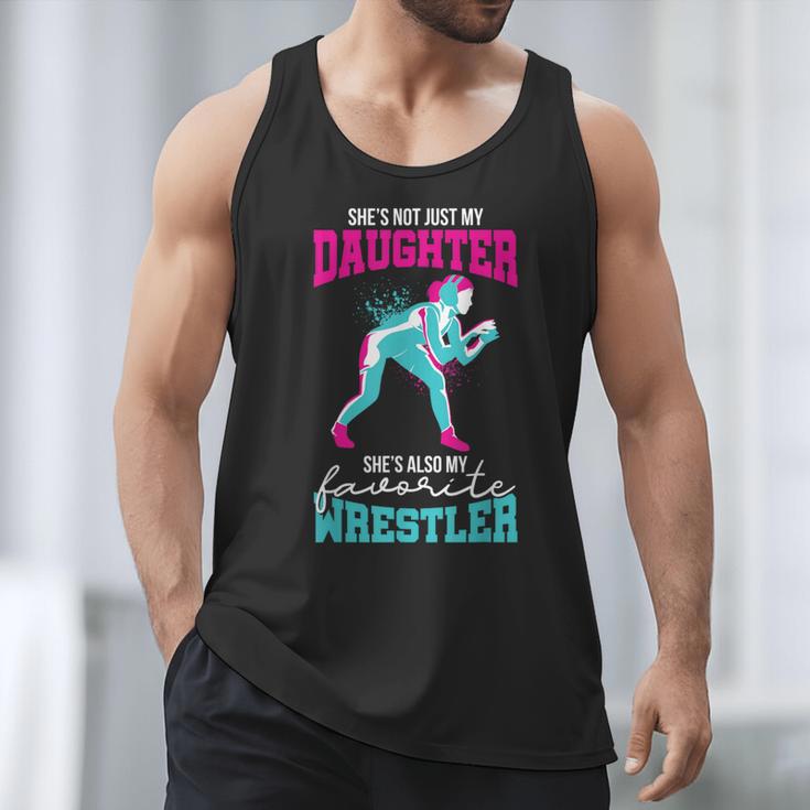 Cute Wrestling Daughter Favorite Wrestler Dad Mom Men Tank Top