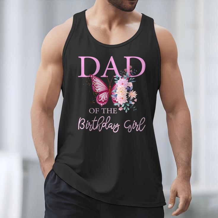 Dad 1st First Birthday Matching Family Butterfly Floral Men Tank Top Dad 1st First Birthday Matching Family Butterfly Floral Men Tank Top