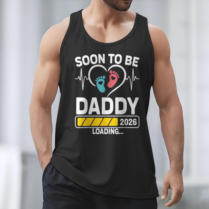 Dad To Be 2026 Loading Dad Est 2026 Promoted To Daddy Men Tank Top