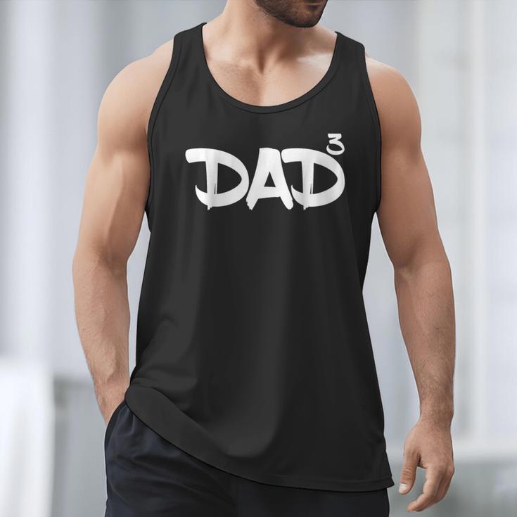 Dad 3 Kids 3rd Pregnancy Announcement Third Baby Tshirt Men Tank Top