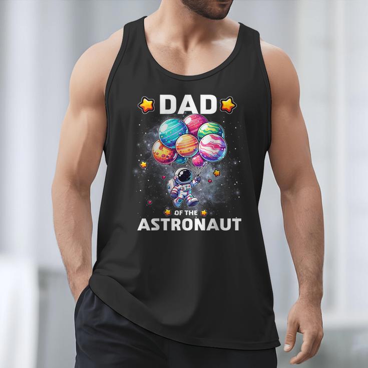 Dad Of The Astronaut Space Theme First Birthday Party Men Tank Top