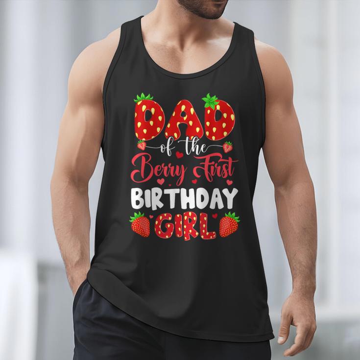Dad Of The Berry First Birthday Of Girl Strawberry Men Tank Top