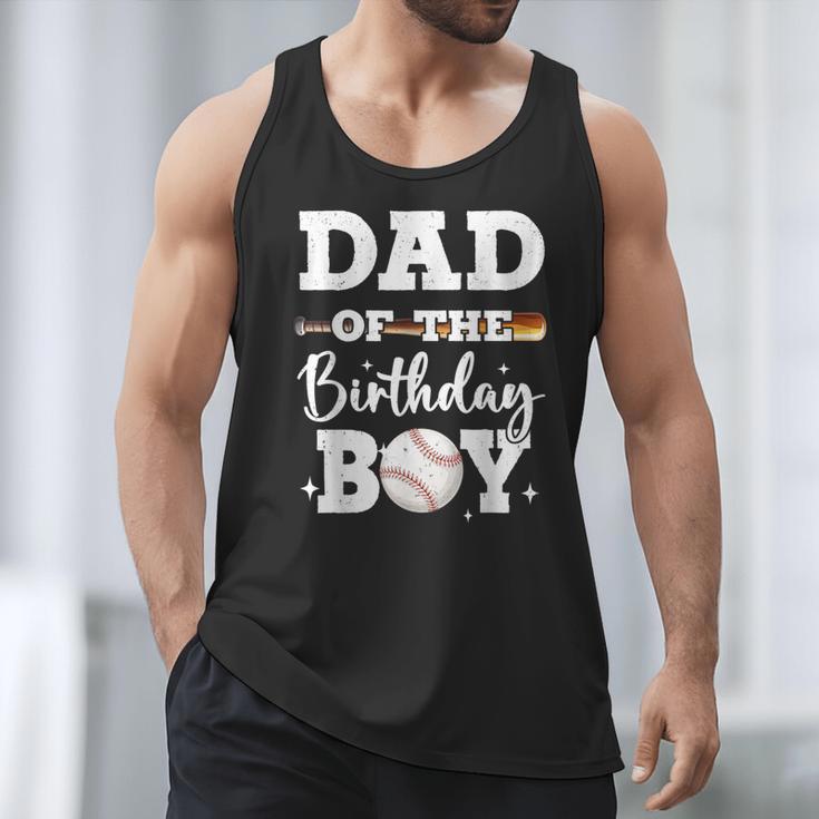 Dad Of The Birthday Boy Baseball Bday Family Men Tank Top