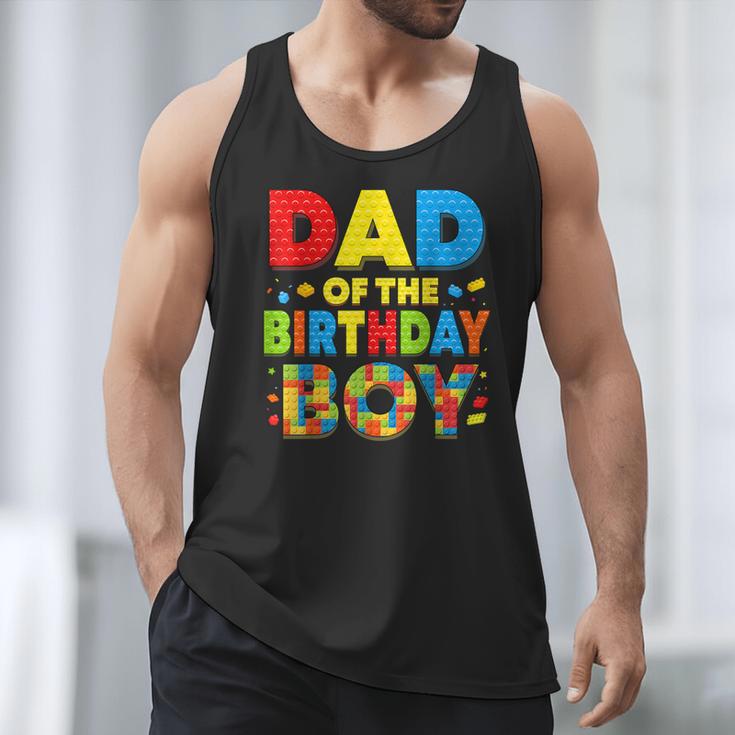 Dad Of The Birthday Boy Building Block Birthday Men Tank Top Dad Of The Birthday Boy Building Block Birthday Men Tank Top