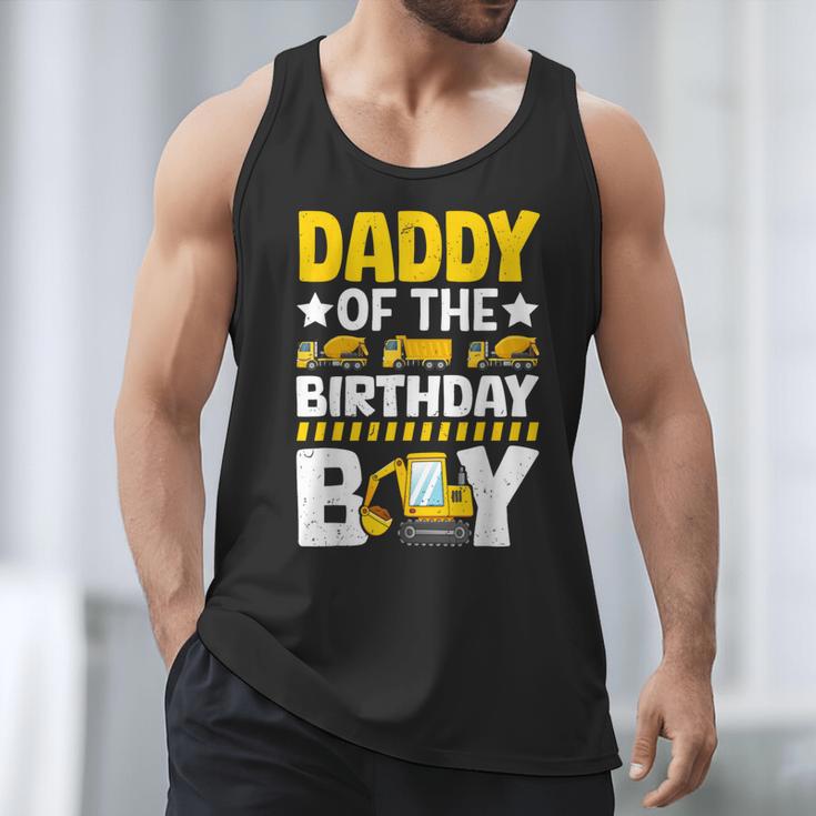 Dad Of The Birthday Boy Construction Theme Party Matching Men Tank Top
