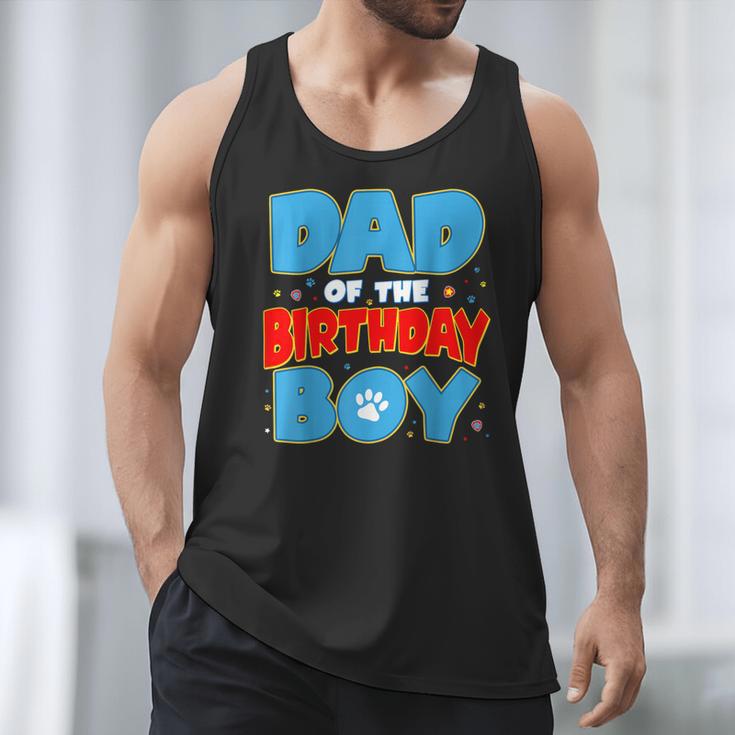 Dad Of The Birthday Boy Dog Lover Birthday Family Men Tank Top