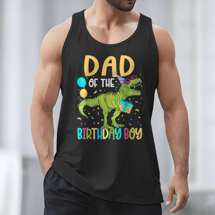 Dad Of The Birthday Boy Family Matching Dinosaur Squad Men Tank Top