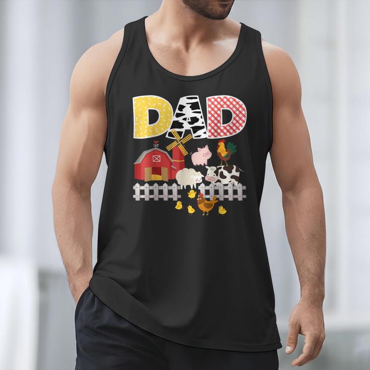 Dad Birthday Boy Farm Animal Farming Farmer Family B-Day Men Tank Top