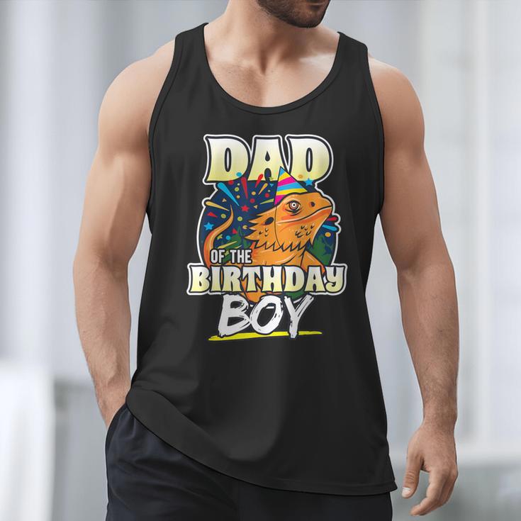 Dad Of Birthday Boy Kids Reptile Birthday Party Men Tank Top
