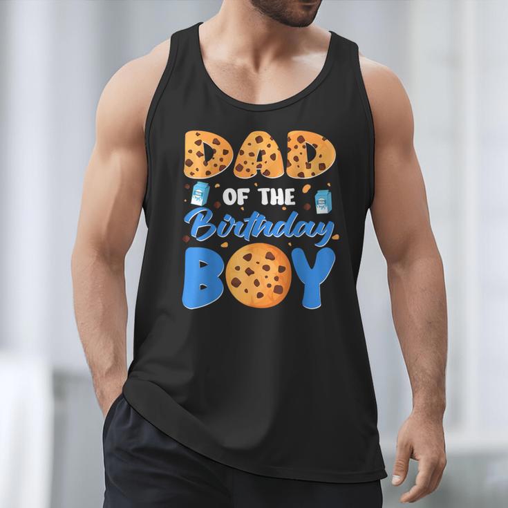 Dad Of The Birthday Boy Milk And Cookies 1 Year Old Men Tank Top