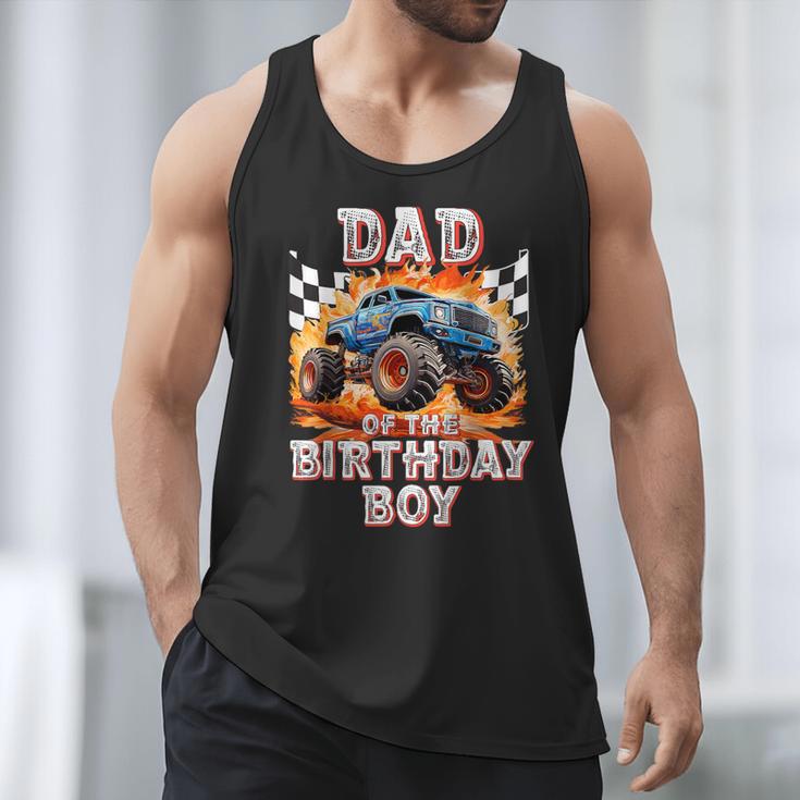 Dad Of The Birthday Boy Monster Truck Birthday Men Tank Top