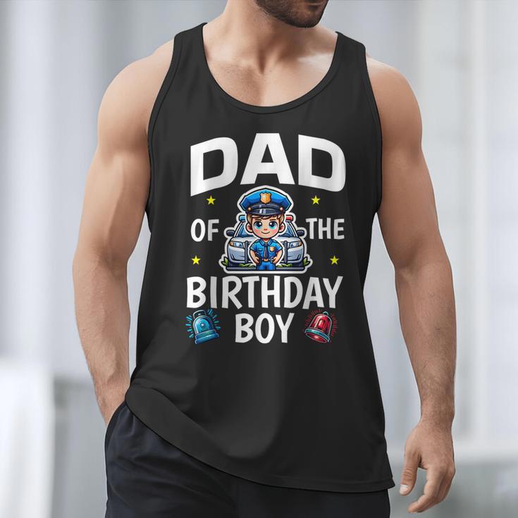 Dad Of The Birthday Boy Police Car Policeman Police Officer Men Tank Top