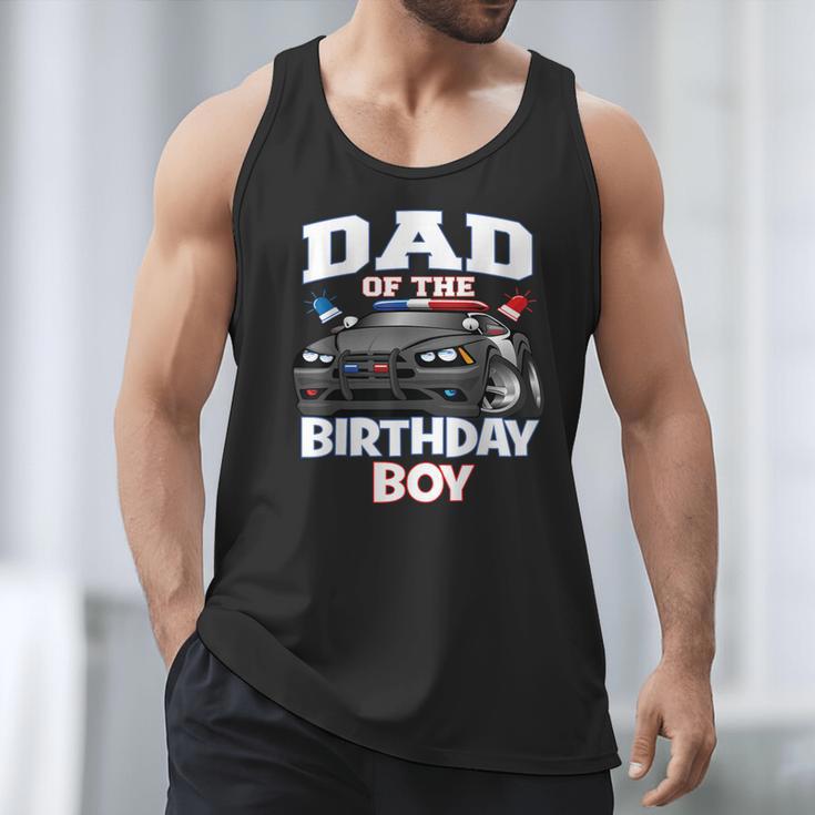 Dad Of The Birthday Boy Policeman Officer Party Men Tank Top