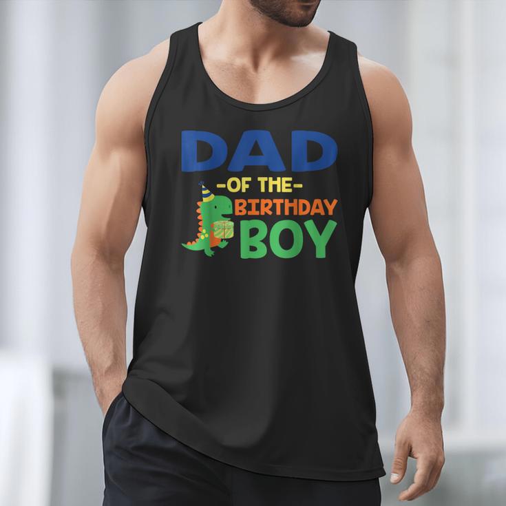 Dad Of The Birthday For Boy Saurus Rex Dinosaur Party Men Tank Top