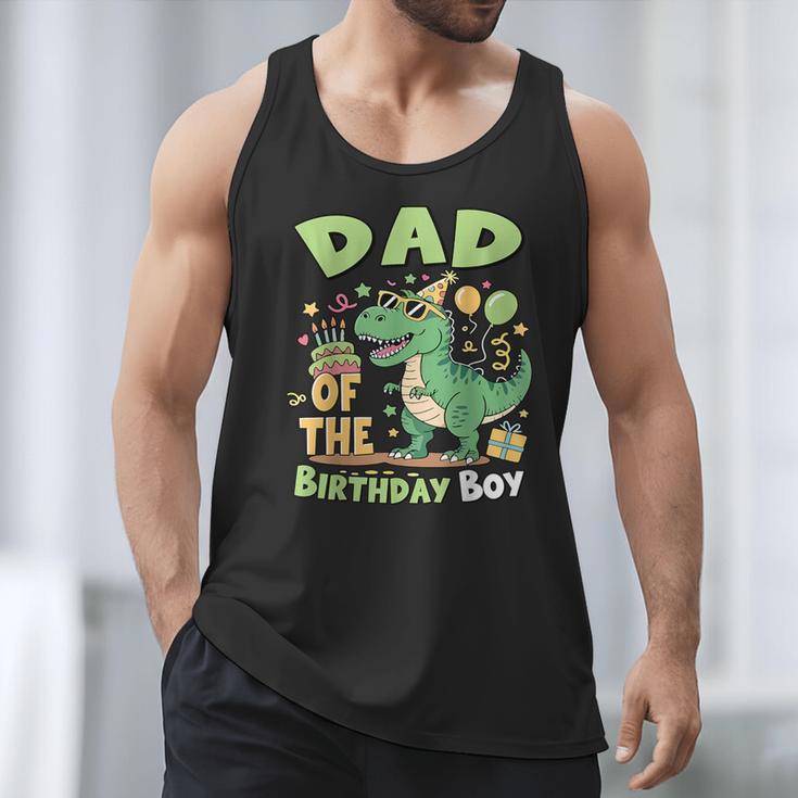 Dad Of The Birthday BoyRex Dinosaur Family Party Men Tank Top