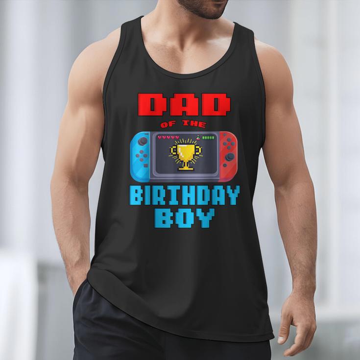 Dad Of The Birthday Boy Video Games Theme Bday Matching Men Tank Top