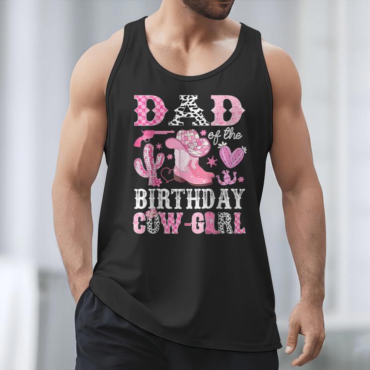 Dad Of The Birthday Cow-Girl Rodeo Cowgirl Bday Men Tank Top