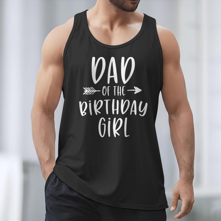Dad Of The Birthday Girl Daddy & Daughter Bday Party Father Men Tank Top
