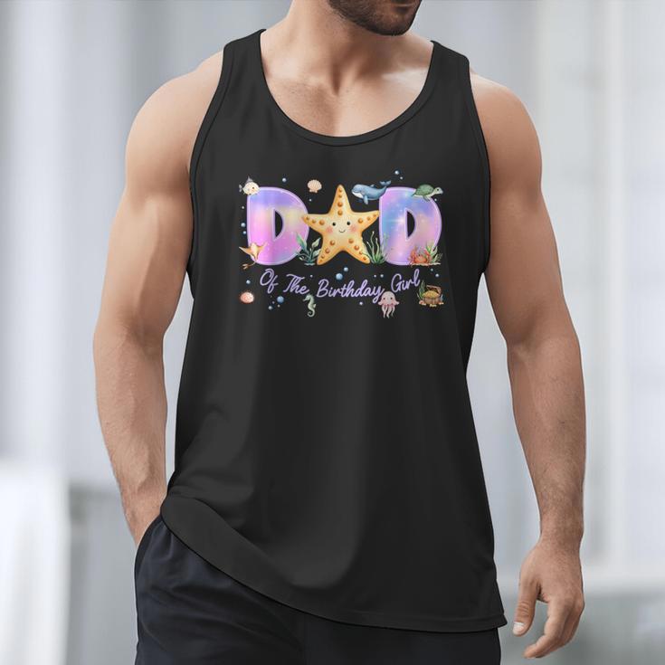 Dad Of The Birthday Girl One-Der The Sea Family Matching Men Tank Top