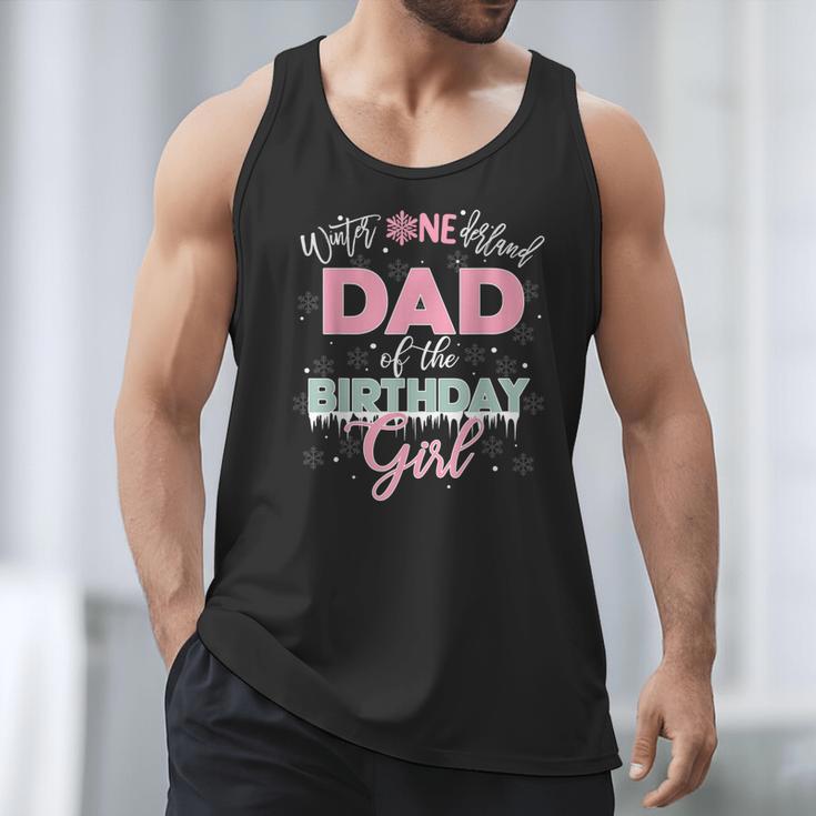 Dad Of The Birthday Girl Shirt Winter Onederland Family Men Tank Top