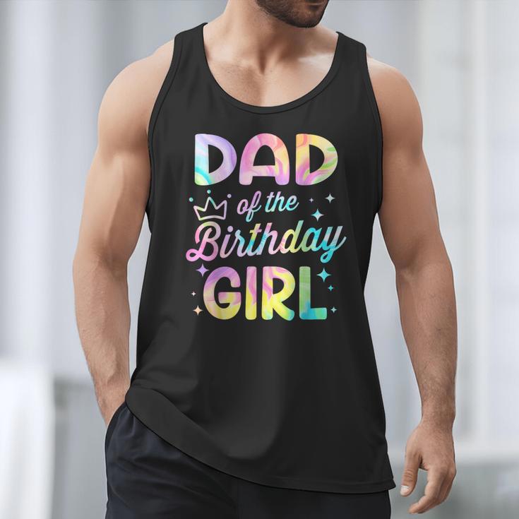 Dad Of The Birthday Girl Tie Dye Girl Bday Party Men Tank Top Dad Of The Birthday Girl Tie Dye Girl Bday Party Men Tank Top