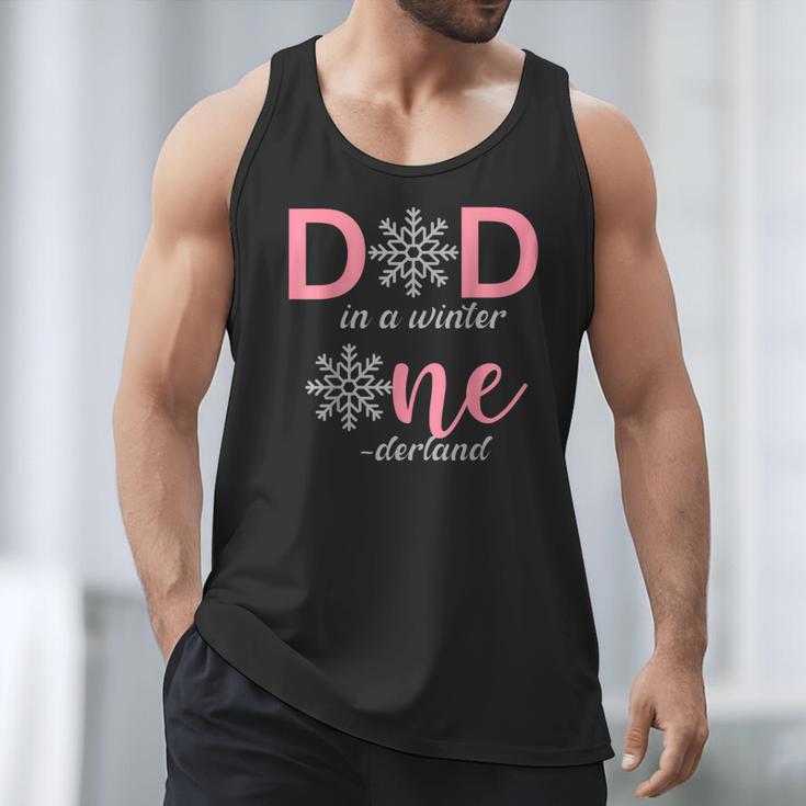 Dad Of The Birthday For Girl Winter Onederland 1st Birthday Men Tank Top Dad Of The Birthday For Girl Winter Onederland 1st Birthday Men Tank Top