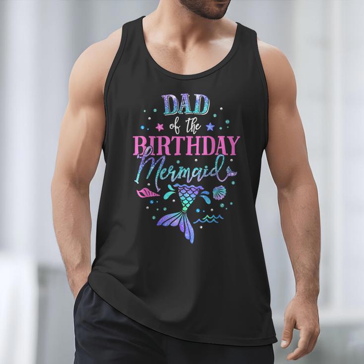 Dad Of The Birthday Mermaid Party Matching Family Daddy Men Tank Top