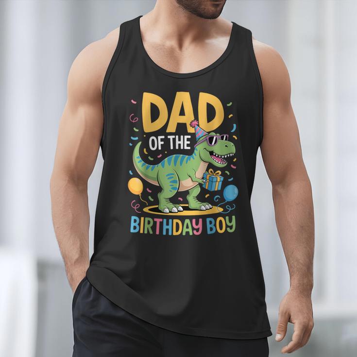 Dad Of The Birthday Party Outfit Dinosaur Squad Daddy Men Tank Top
