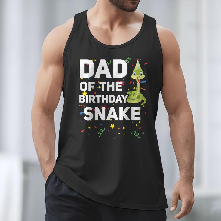 Dad Of The Birthday Snake Themed Birthday Party Men Tank Top