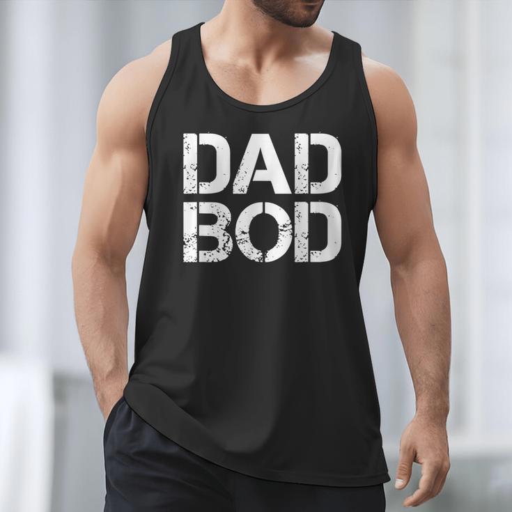 Dad BOD Rough Strong 90s Stencil Text Men Tank Top