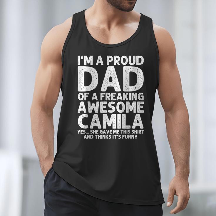 Dad Of CAMILA Father's Day Personalized Name Joke Men Tank Top