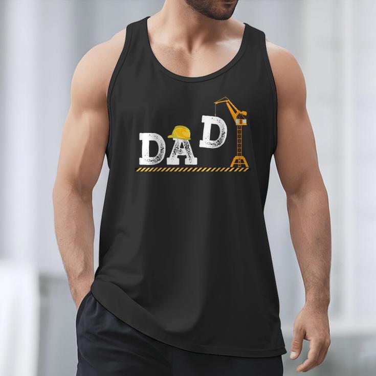 Dad Construction Excavator Family Matching Bday Party Men Tank Top