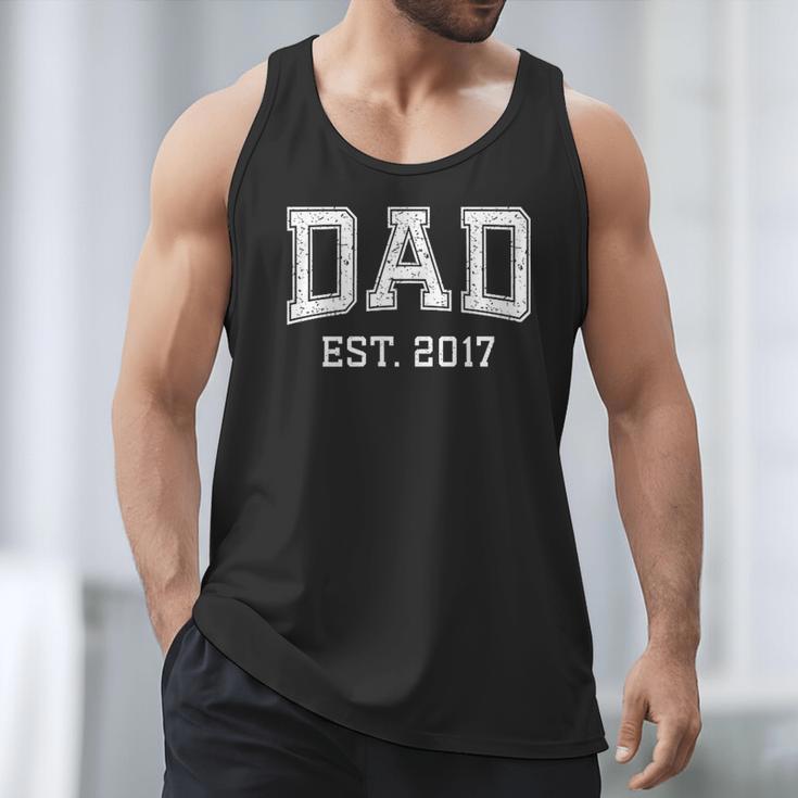 Dad Est 2017 Custom Dad Personalized Fathers Day Customized Men Tank Top