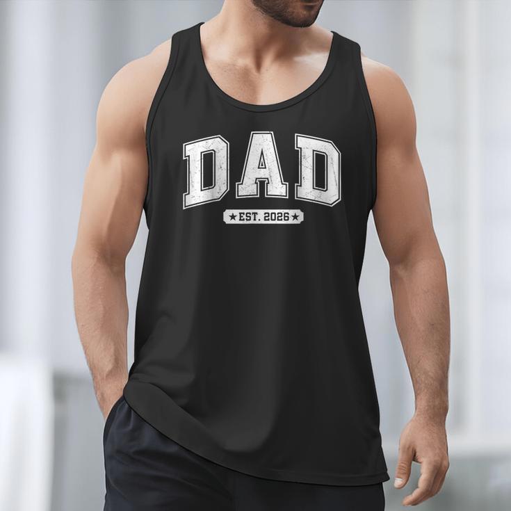 Dad Est 2026 Promoted To Daddy 2026 New Dad Papa Father Men Tank Top